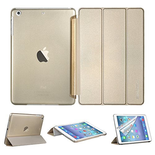 Swees-Funda-Proteccin-Ultra-Fina-y-Ligera-con-Smart-Cover-para-Apple-iPad-air-Protector-de-pantalla-Lpiz-ptico-Amarillo-Dorado-0