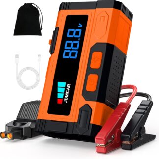 JDMCAR Arrancador de Baterias de Coche – 𝟏𝟎𝟎𝟎𝟎𝐀 𝟏𝟐𝐕 Jump Starter